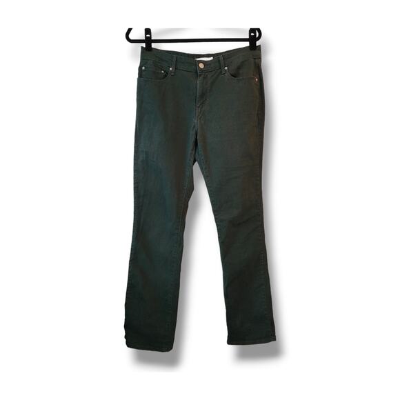 Levi's 505 Straight Jeans – Dark Green Women's Size 30 - Picture 2 of 5